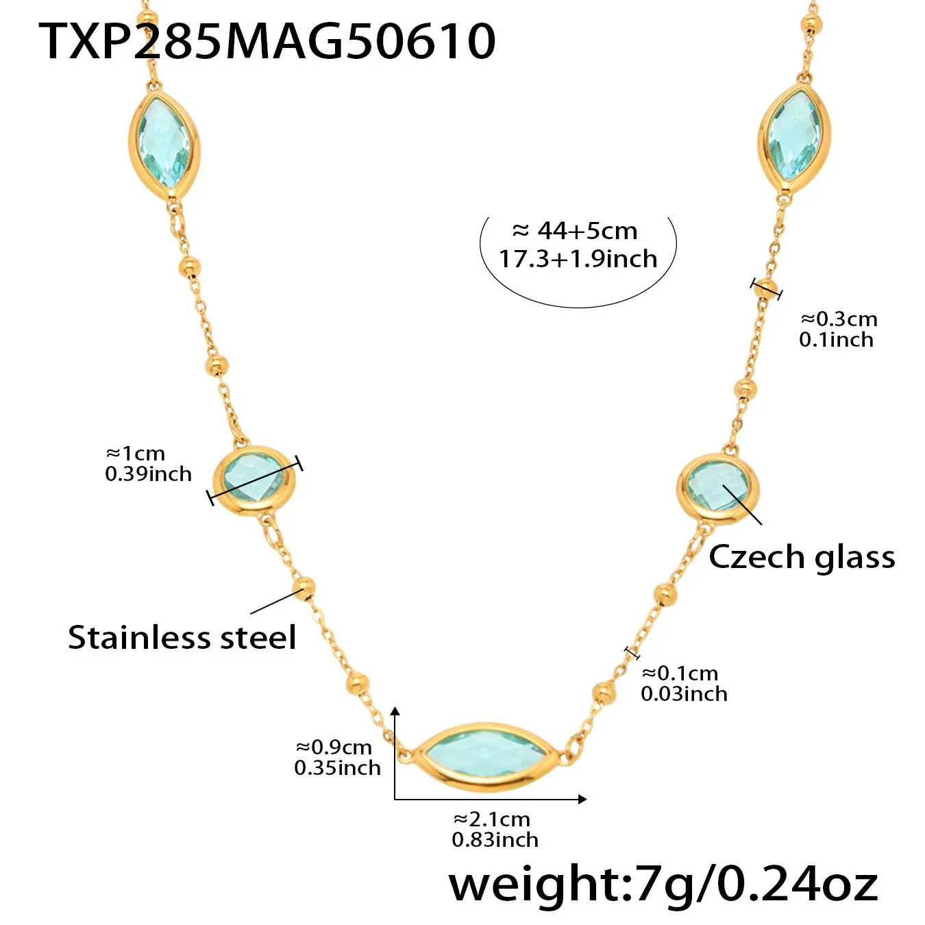 Wholesale Ferris Wheel Geometric Zircon Stainless Steel And Titanium Steel Electroplated Necklace For Ladies - Image 9