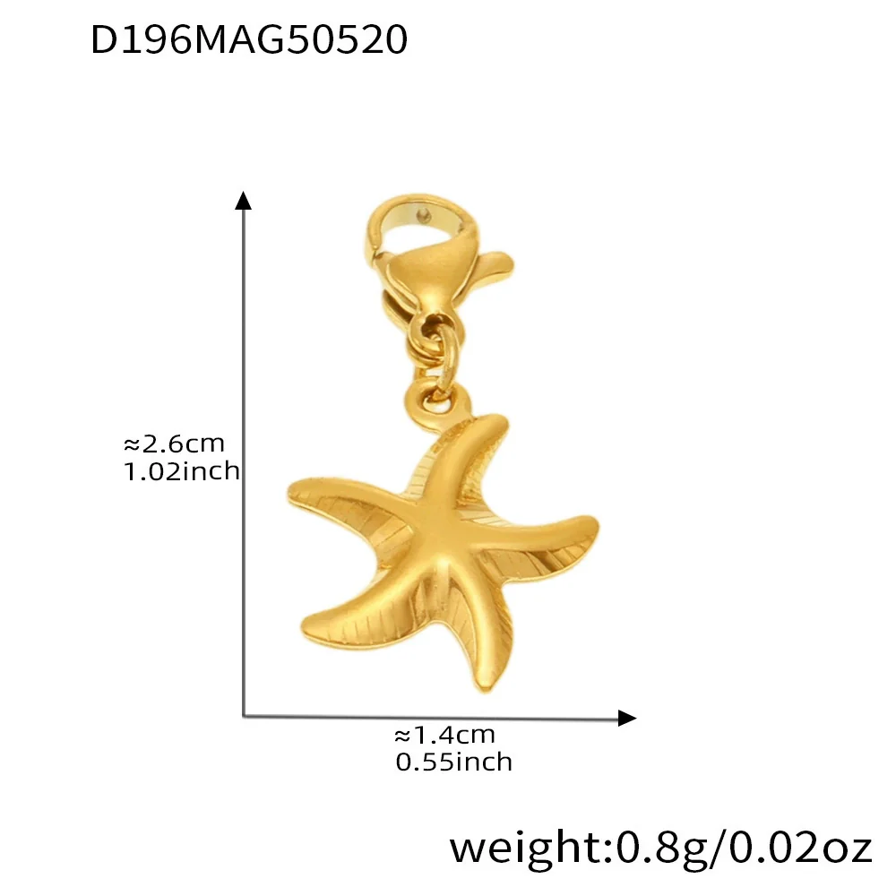Wholesale Ferris Wheel Ocean Shell Multiaccessory Diy Bracelet Geometric Stainless Steel 18K Gold Plated Women's Fashion Bracelet - Image 7