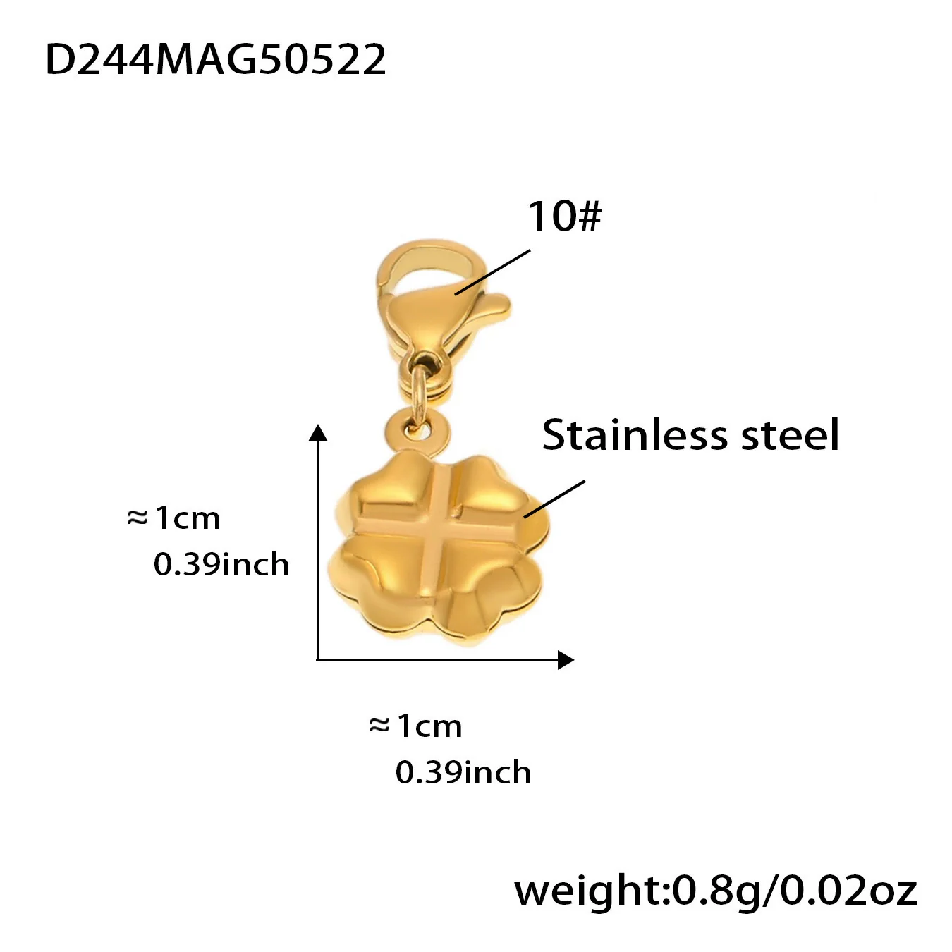 Wholesale Ferris Wheel Strawberry Butterfly Geometric Pendant Bracelet Anklet Stainless Steel Electroplated Women's Jewelry - Image 9