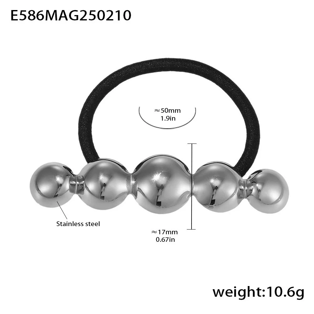 Wholesale Ferris Wheel Titanium Steel Electroplated 18K Real Gold High Elasticity Fashion Hair Rope Hair Accessories - Image 11