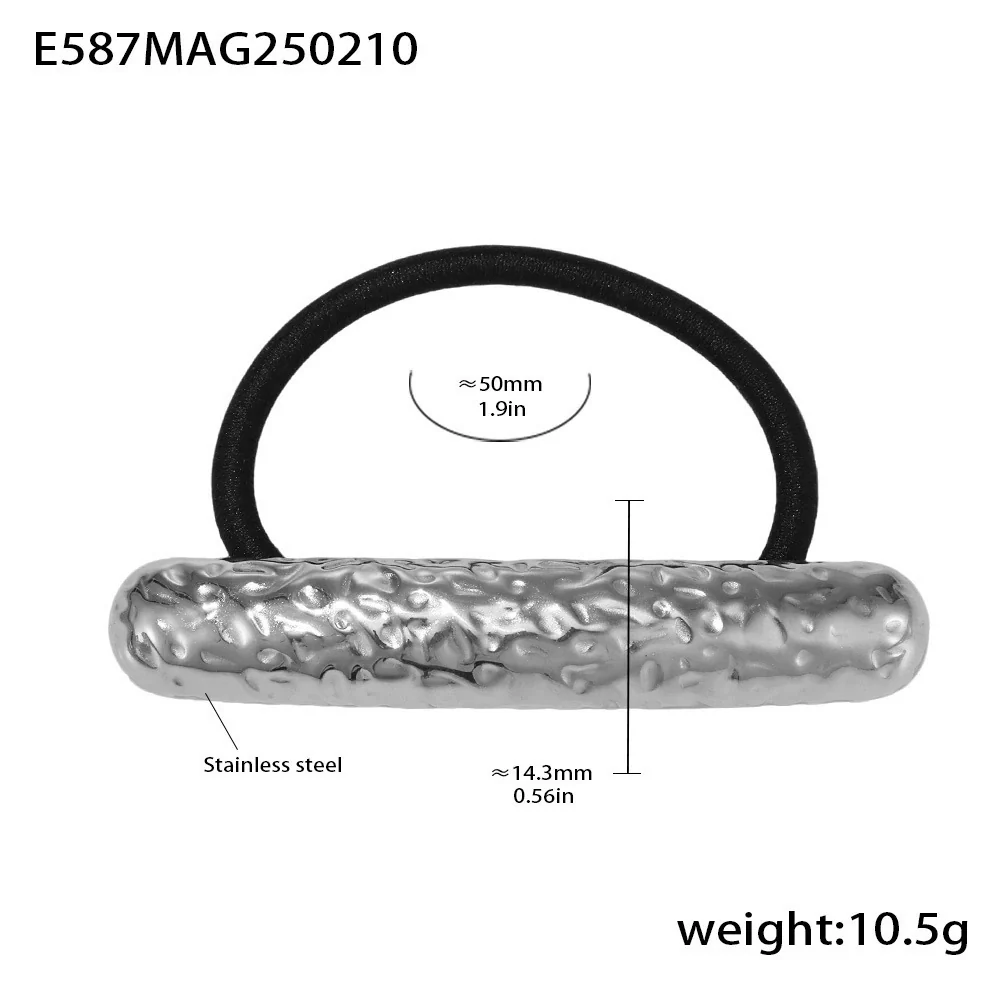 Wholesale Ferris Wheel Titanium Steel Electroplated 18K Real Gold High Elasticity Fashion Hair Rope Hair Accessories - Image 13