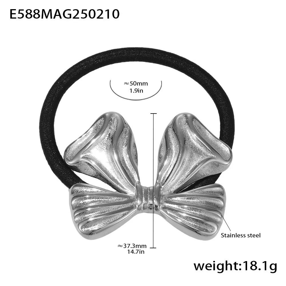Wholesale Ferris Wheel Titanium Steel Electroplated 18K Real Gold High Elasticity Fashion Hair Rope Hair Accessories - Image 15