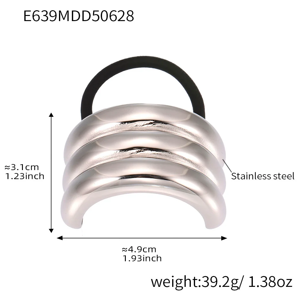 Wholesale Ferris Wheel Titanium Steel Electroplated 18K Real Gold High Elasticity Fashion Hair Rope Hair Accessories - Image 16