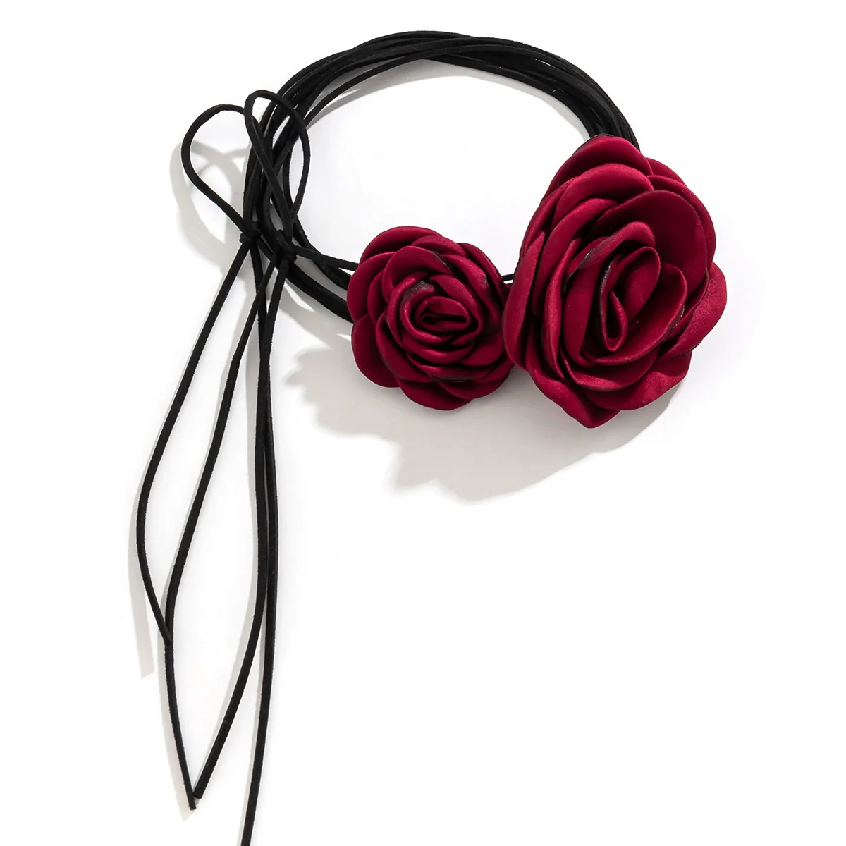 Wholesale Flannel Handmade Flower Choker And Necklace For Women - Image 5