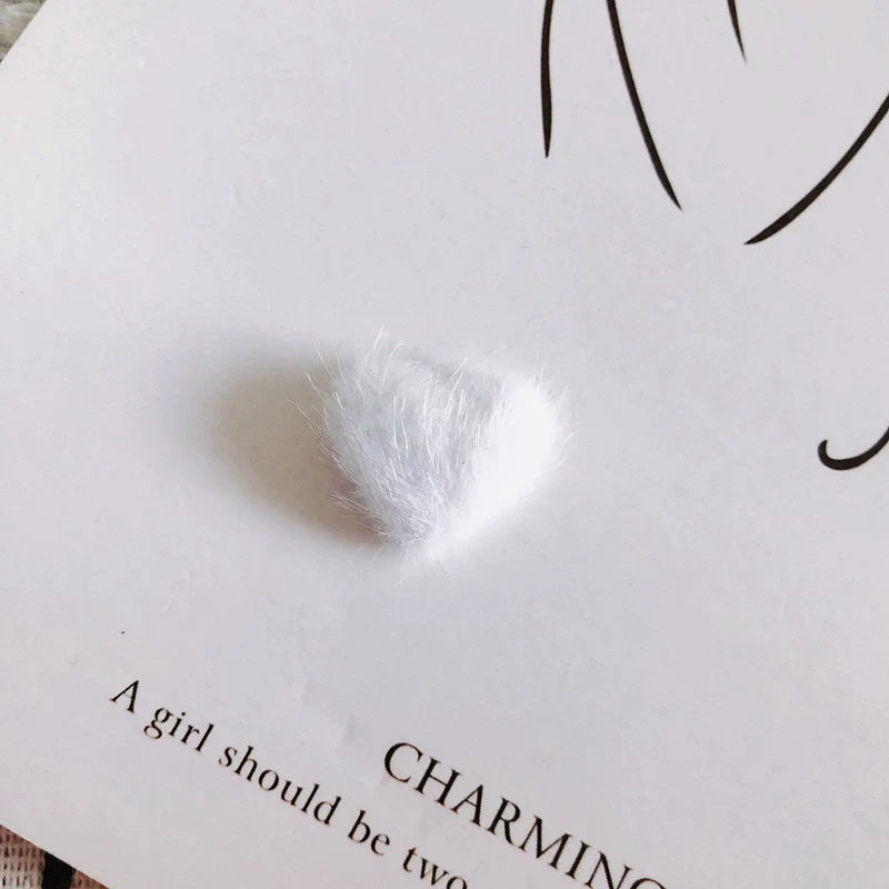 Wholesale Fluffy Flannel Peach Heart Diy Hair Clip Accessories Material In Candy Color With Environmental Protection Treatment - Image 14