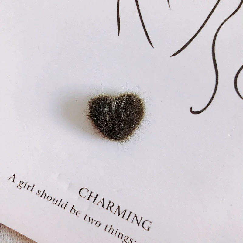 Wholesale Fluffy Flannel Peach Heart Diy Hair Clip Accessories Material In Candy Color With Environmental Protection Treatment - Image 8