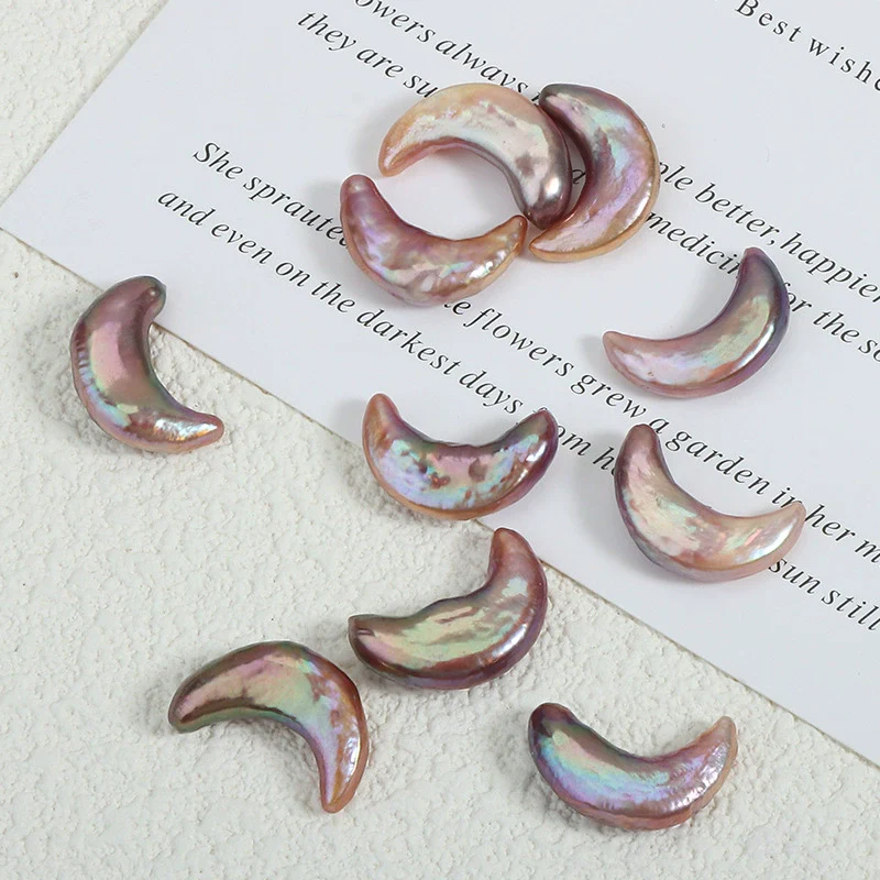 Wholesale Freshwater Baroque Moon Naked Beads For Diy Jewelry - Image 2