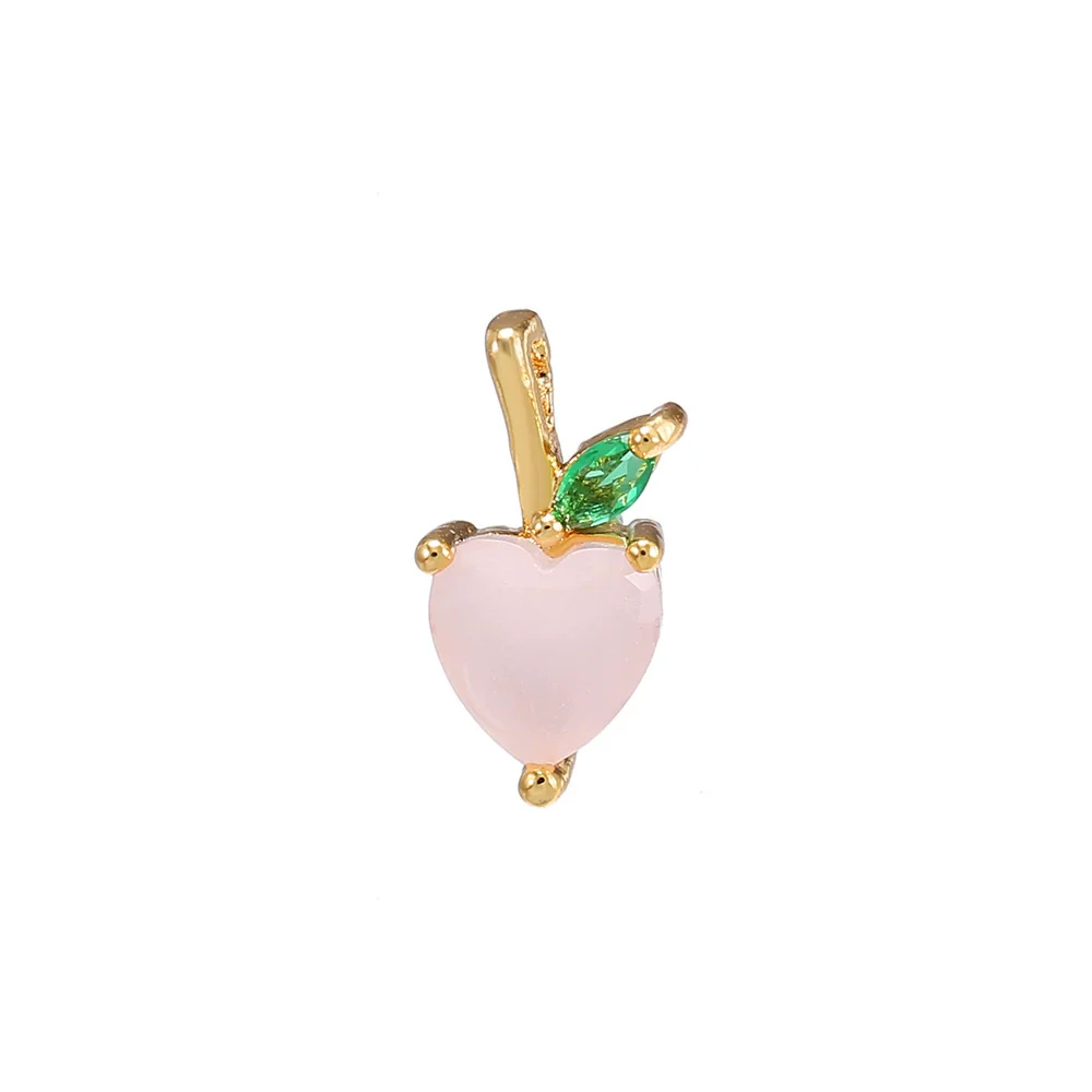 Wholesale Fruit Pendant Jewelry Copper With Zircon And Real Gold Plating For Women - Image 12