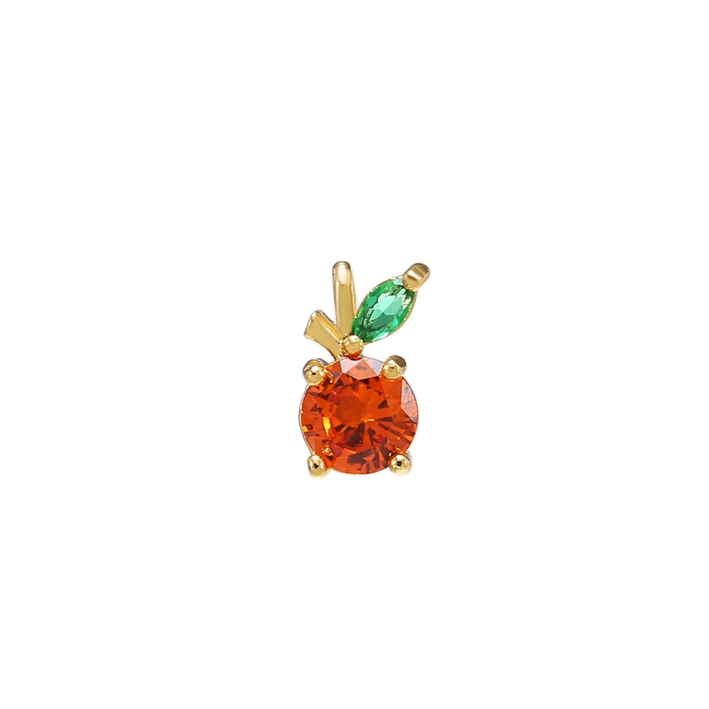 Wholesale Fruit Pendant Jewelry Copper With Zircon And Real Gold Plating For Women - Image 13