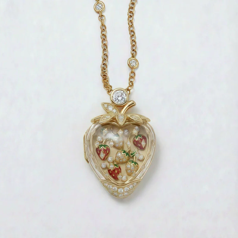 Wholesale Fruit Shaped Copper Electroplated Necklace Unisex Jewelry Accessories - Image 6
