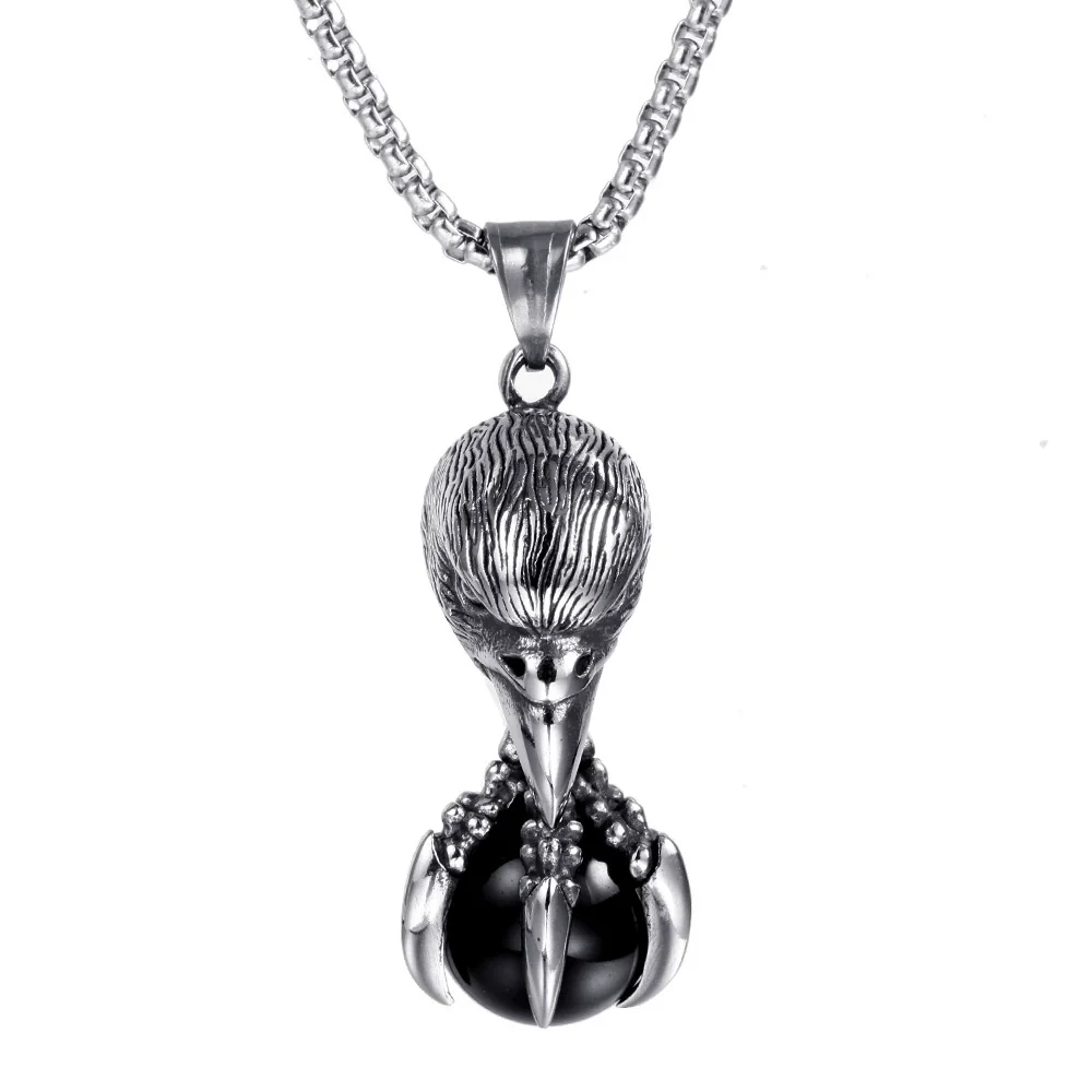 Wholesale Geometric Casting Stainless Steel Bird Pendant Necklace For Men And Women - Image 5