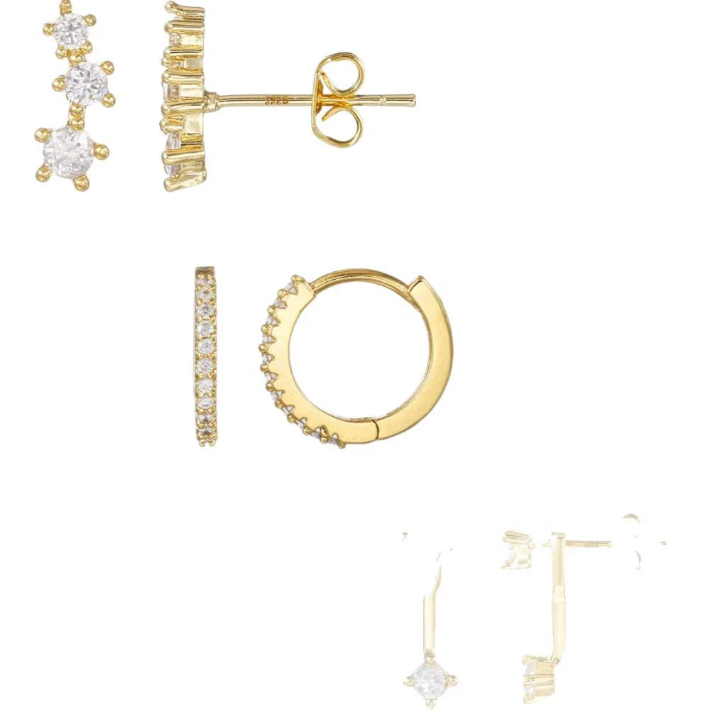 Wholesale Geometric Copper 18K Electroplated Women's Earrings - Image 5