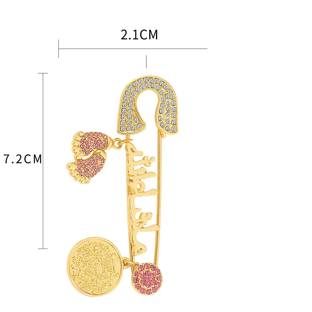 Wholesale Geometric Copper Dripping Oil Small Feet Brooch For Women Clothing Accessories - Image 5
