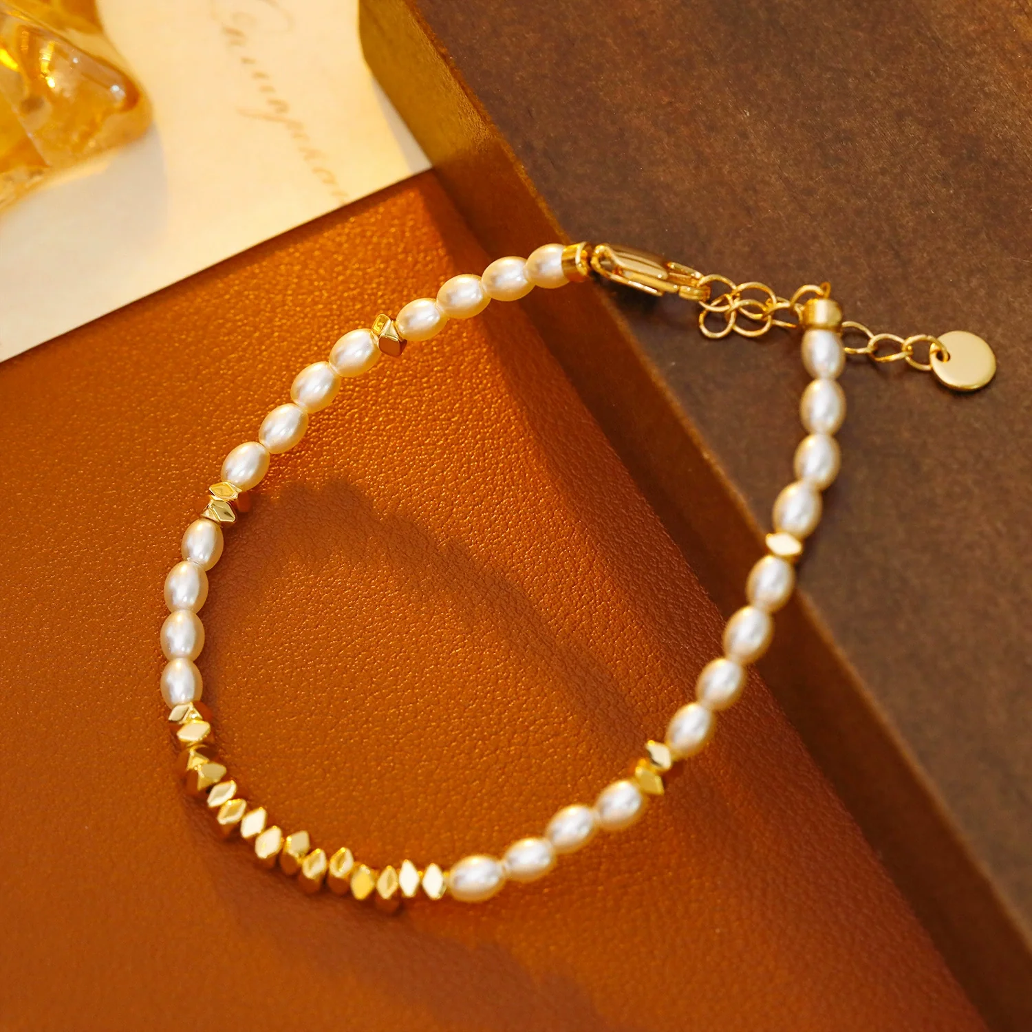 Wholesale Geometric Copper Electroplated Women's Bracelet - Image 2