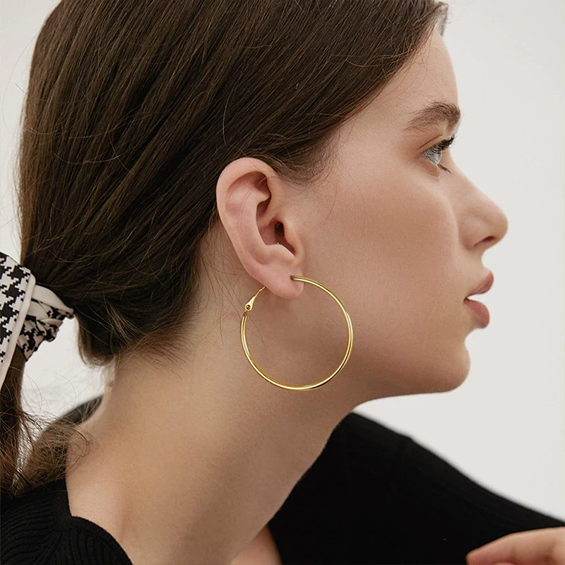 Wholesale Geometric Copper Gold Plated Women's Earrings - Image 3