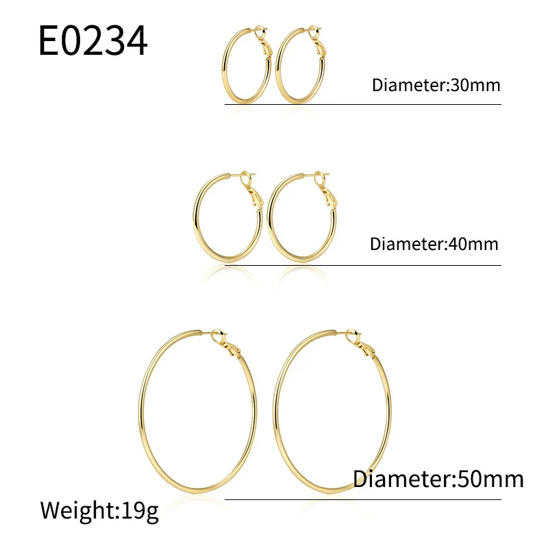 Wholesale Geometric Copper Gold Plated Women's Earrings - Image 5