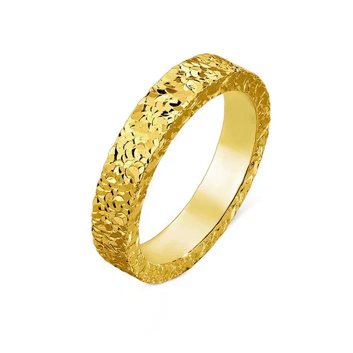 Wholesale Geometric Copper Ring With Electroplating And 24K Real Gold Plating Unisex Fashion Light Luxury Style - Image 4