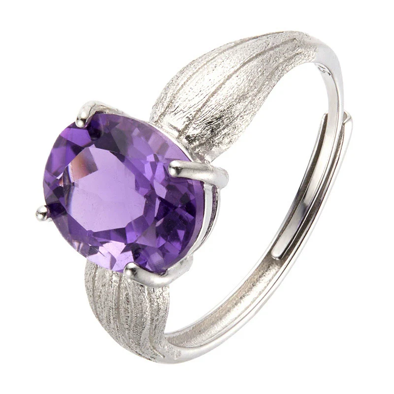 Wholesale Geometric Crystal S925 Sterling Silver 18K Gold Set With Gems Fashion Ring - Image 5