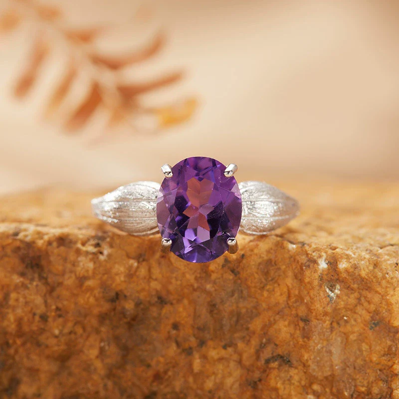 Wholesale Geometric Crystal S925 Sterling Silver 18K Gold Set With Gems Fashion Ring - Image 6