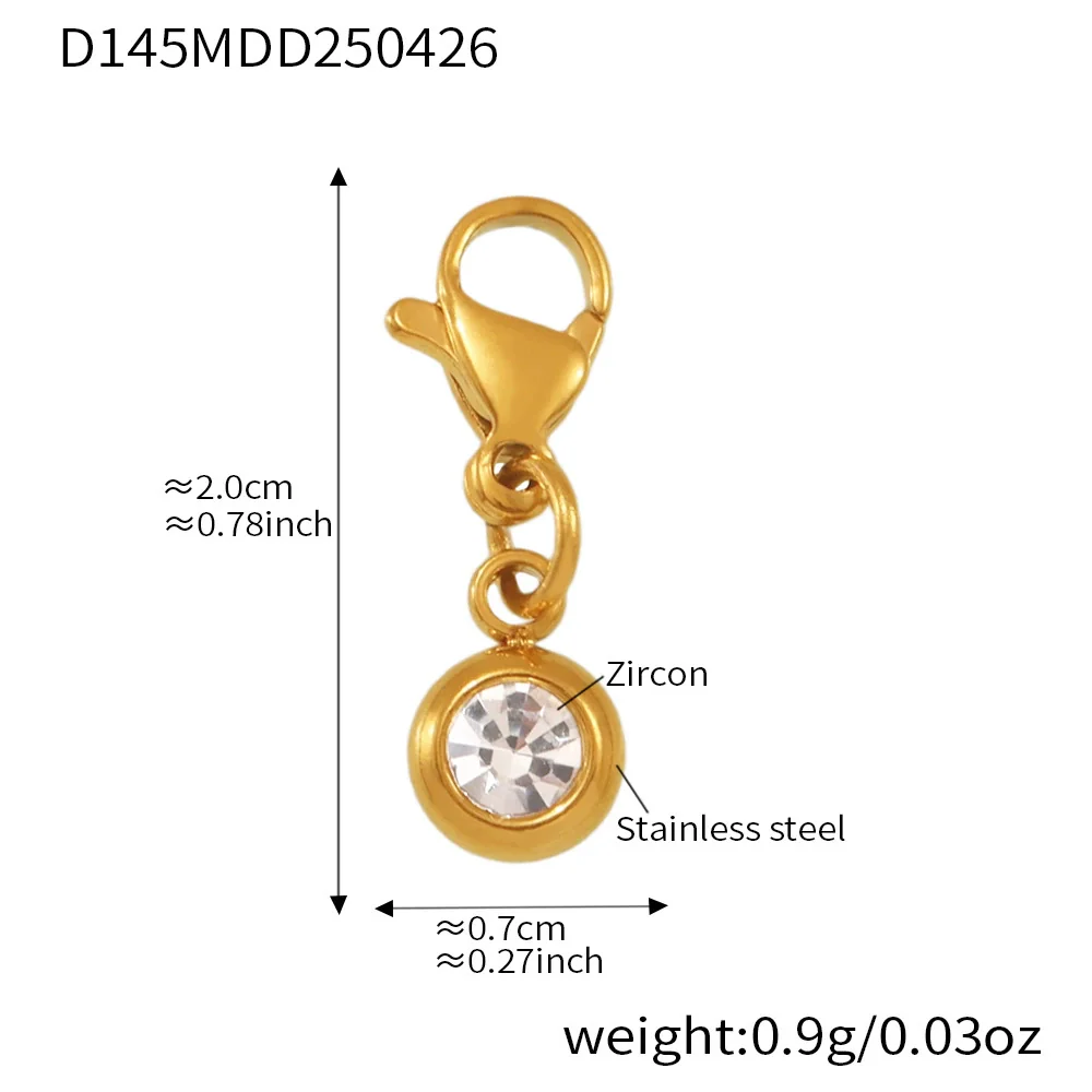 Wholesale Geometric Diamond Ferris Wheel Pendant Bracelet For Women Stainless Steel Zircon Gold Plated Hand Jewelry - Image 13