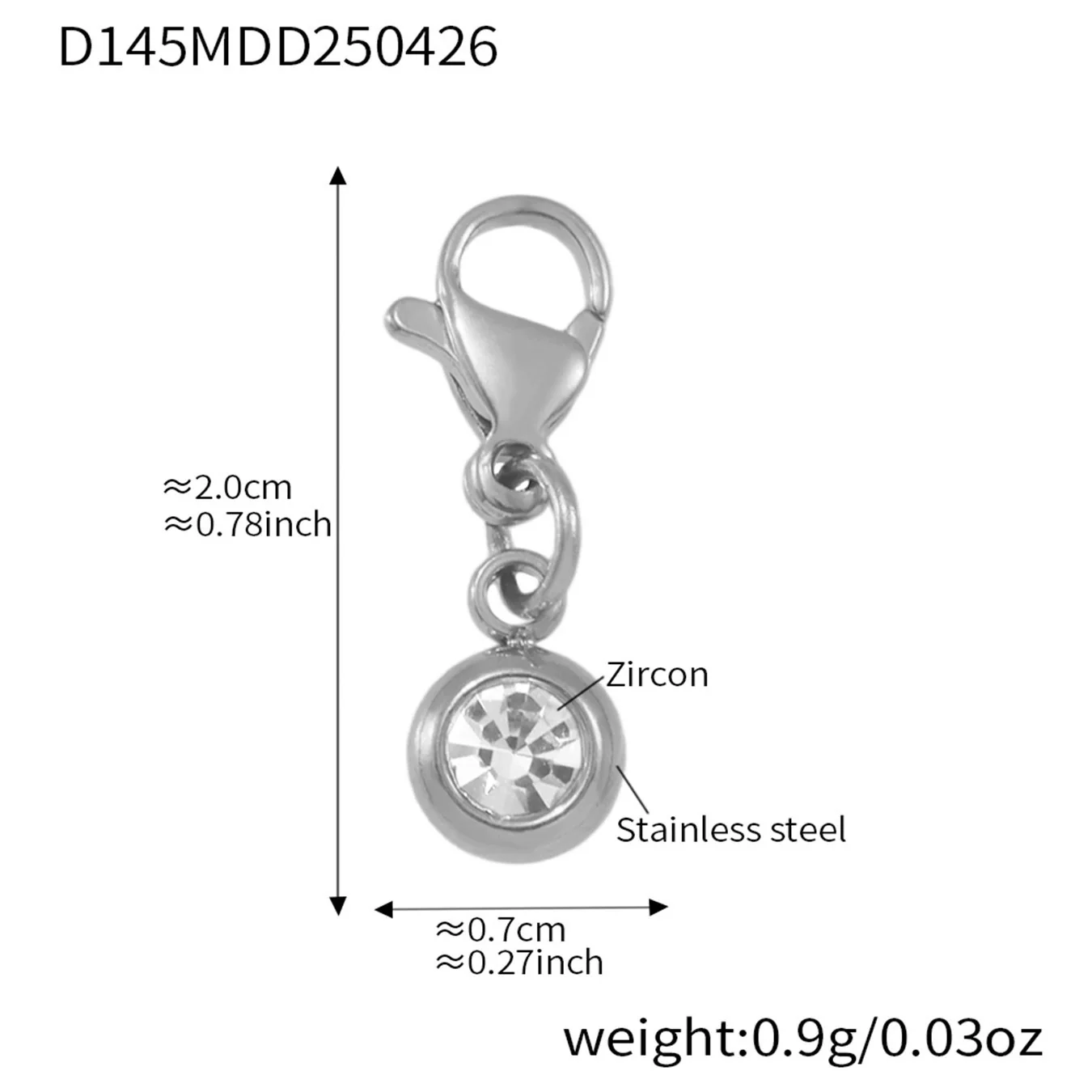 Wholesale Geometric Diamond Ferris Wheel Pendant Bracelet For Women Stainless Steel Zircon Gold Plated Hand Jewelry - Image 14