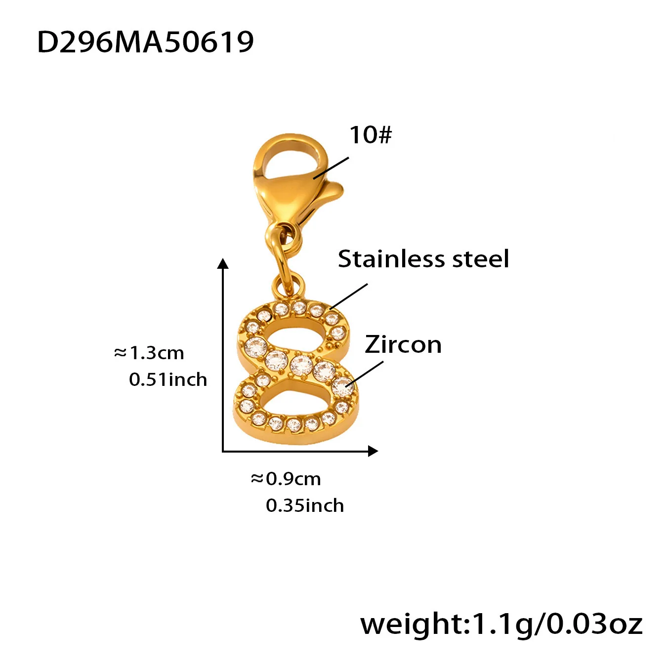 Wholesale Geometric Diamond Ferris Wheel Pendant Bracelet For Women Stainless Steel Zircon Gold Plated Hand Jewelry - Image 7