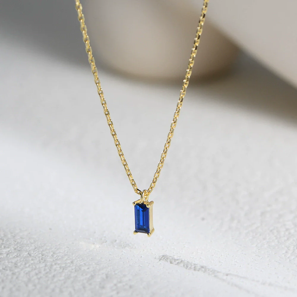 Wholesale Geometric Diamond S925 Sterling Silver Cross Chain Pendant Necklace For Women - Image 2