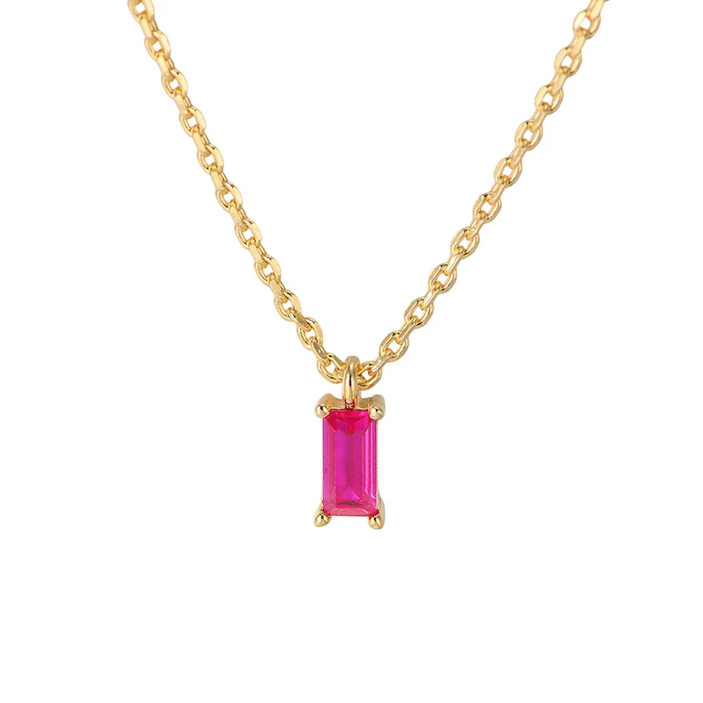 Wholesale Geometric Diamond S925 Sterling Silver Cross Chain Pendant Necklace For Women - Image 5