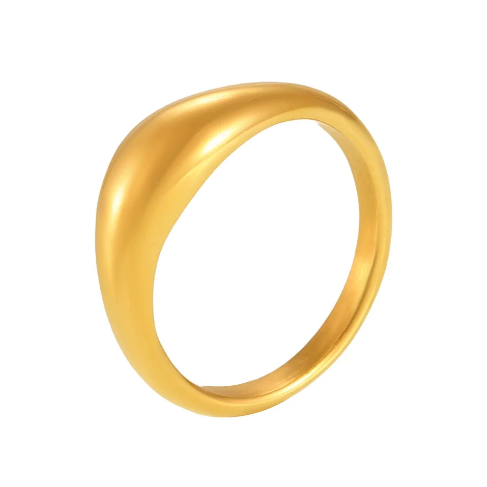 Wholesale Geometric Electroplated Titanium Steel Ferris Wheel Ring Unisex - Image 5