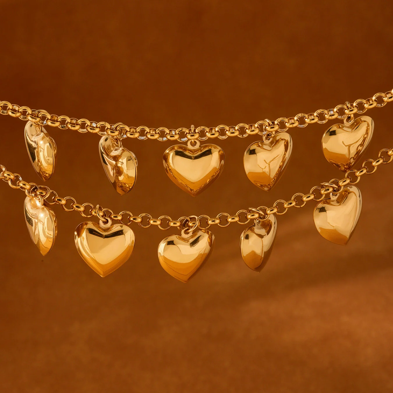 Wholesale Geometric Ferris Wheel Stainless Steel 18K Gold Plated Diy Bracelet For Women - Image 4