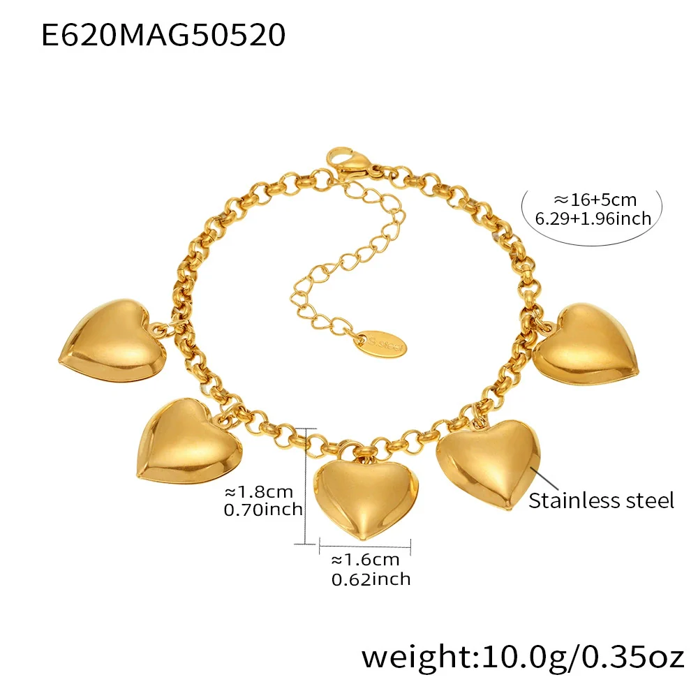 Wholesale Geometric Ferris Wheel Stainless Steel 18K Gold Plated Diy Bracelet For Women - Image 6