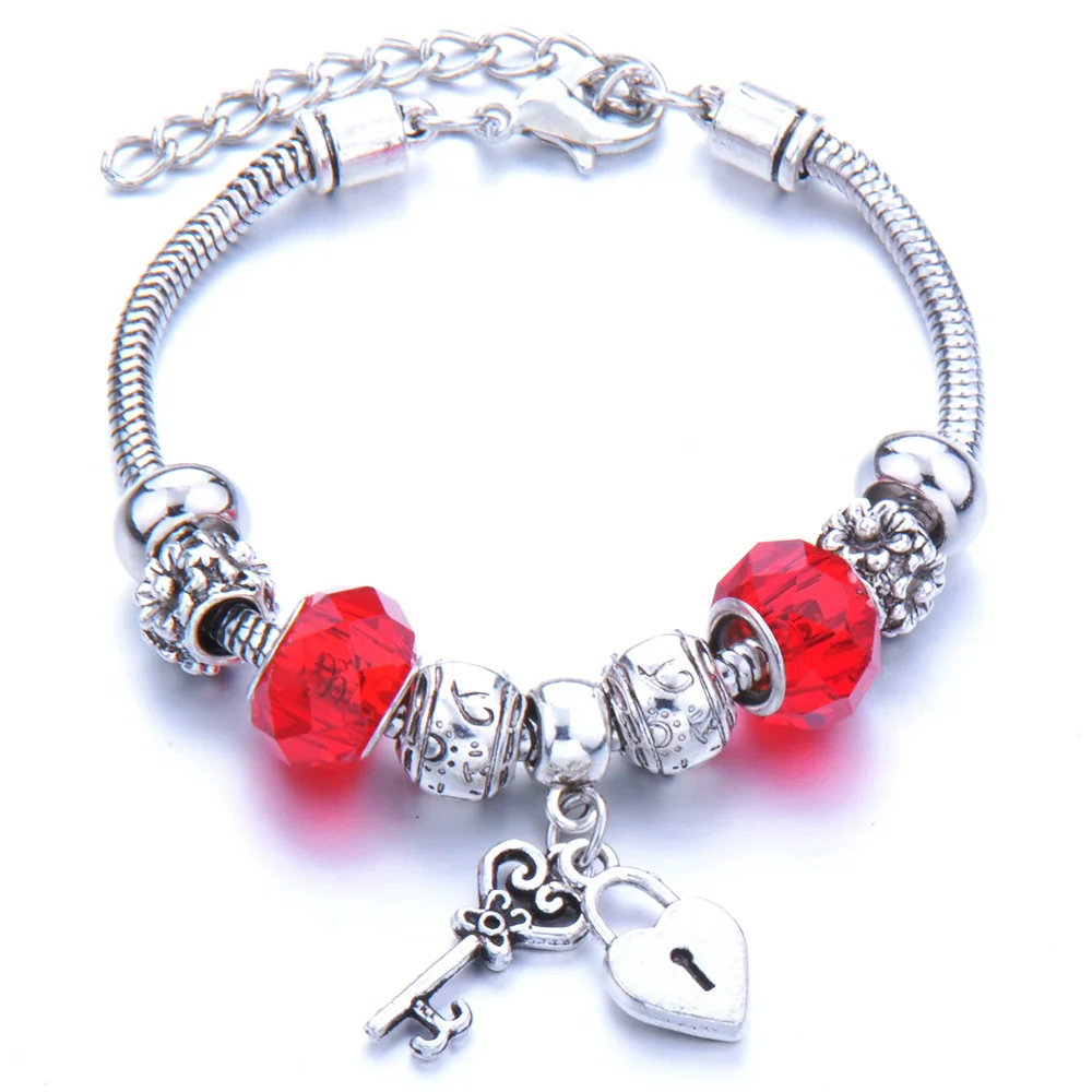 Wholesale Geometric Handmade Alloy Beaded Bracelet With Crown Pendant And Lobster Buckle For Couples - Image 12