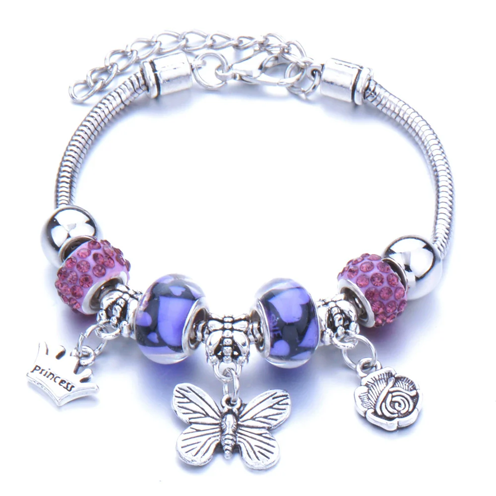 Wholesale Geometric Handmade Alloy Beaded Bracelet With Crown Pendant And Lobster Buckle For Couples - Image 18
