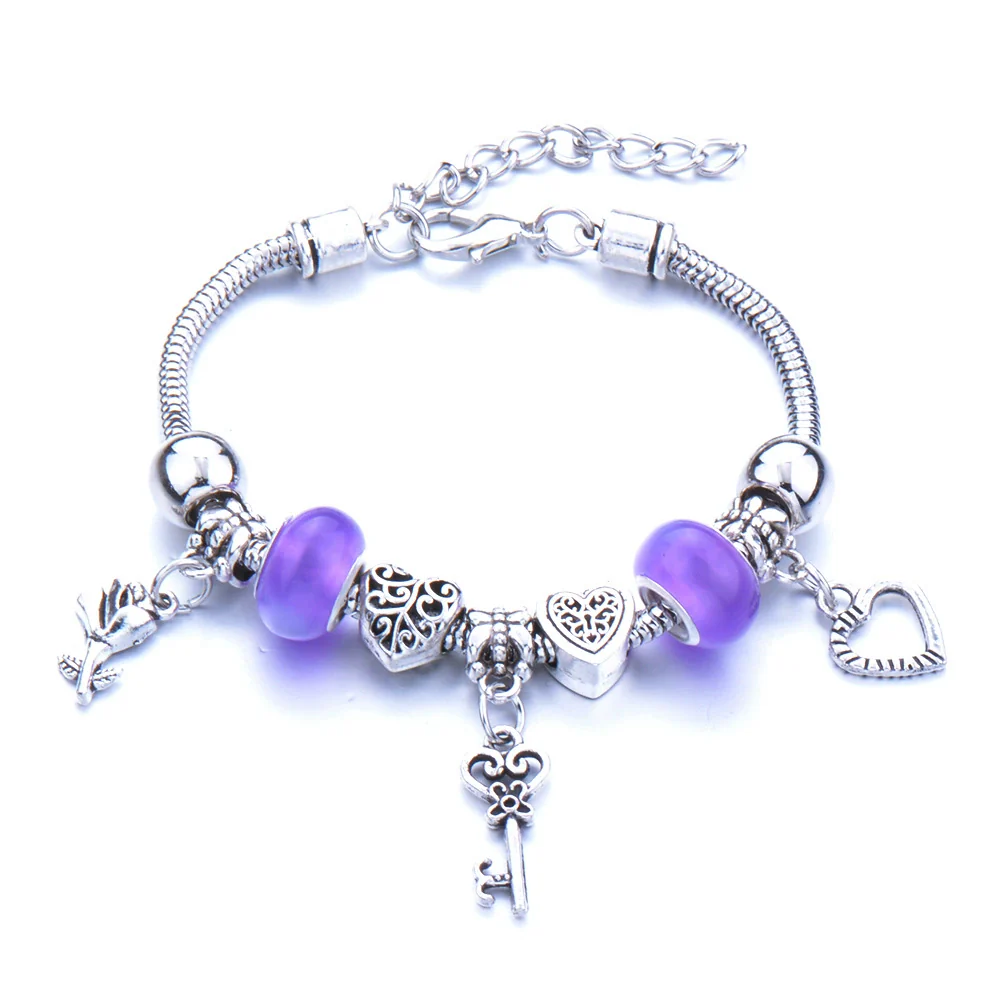 Wholesale Geometric Handmade Alloy Beaded Bracelet With Crown Pendant And Lobster Buckle For Couples - Image 31