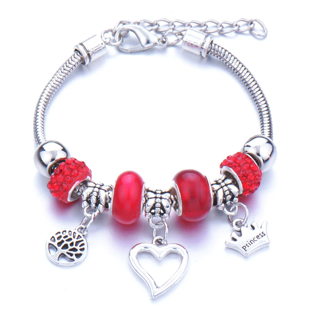 Wholesale Geometric Handmade Alloy Beaded Bracelet With Crown Pendant And Lobster Buckle For Couples - Image 36