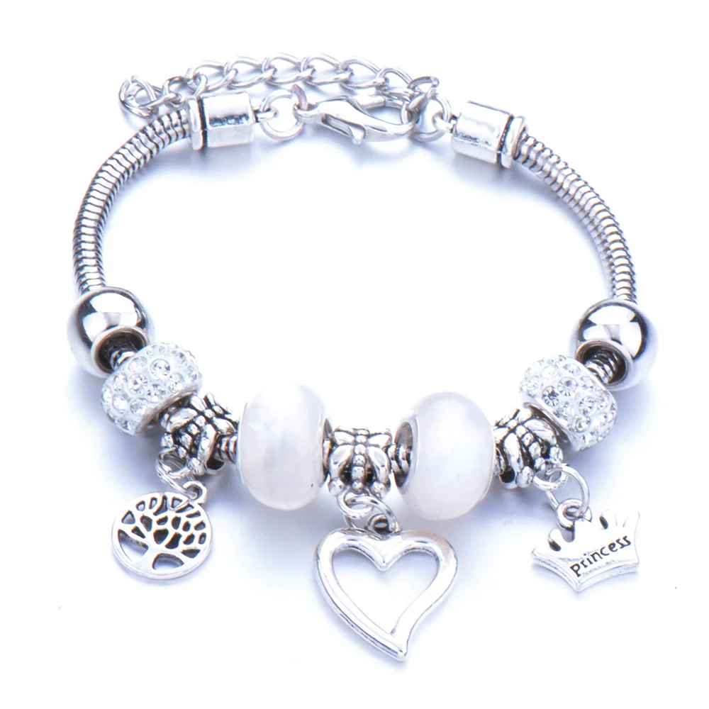 Wholesale Geometric Handmade Alloy Beaded Bracelet With Crown Pendant And Lobster Buckle For Couples - Image 39