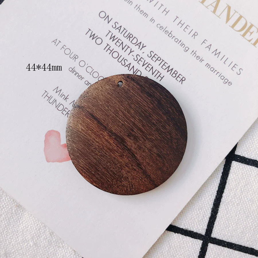 Wholesale Geometric Handmade Brown Original Wood Jewelry Accessories For Earrings - Image 10