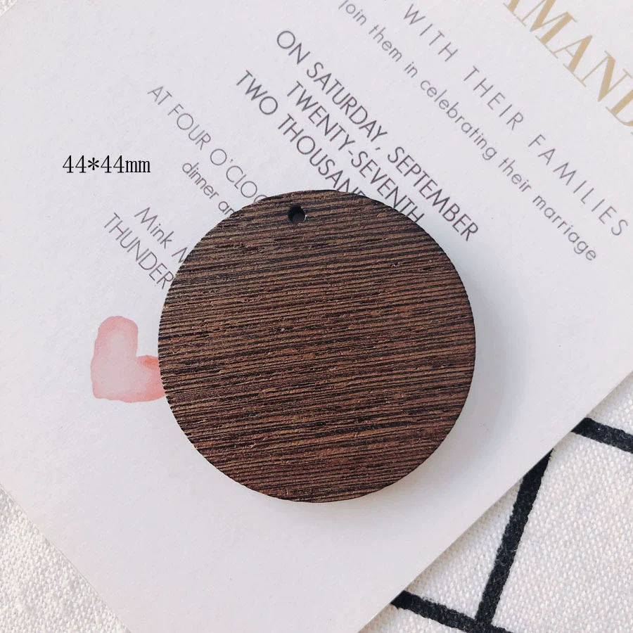 Wholesale Geometric Handmade Brown Original Wood Jewelry Accessories For Earrings - Image 11