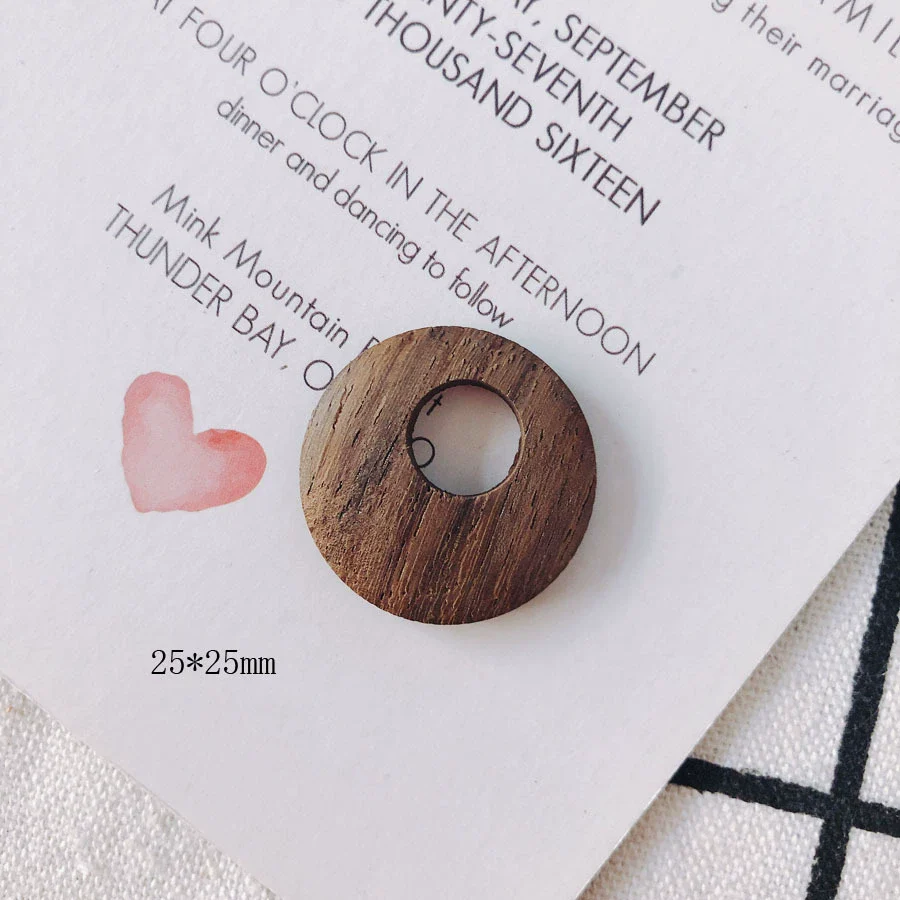 Wholesale Geometric Handmade Brown Original Wood Jewelry Accessories For Earrings - Image 13