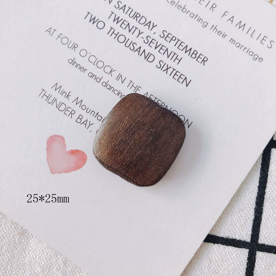 Wholesale Geometric Handmade Brown Original Wood Jewelry Accessories For Earrings - Image 5