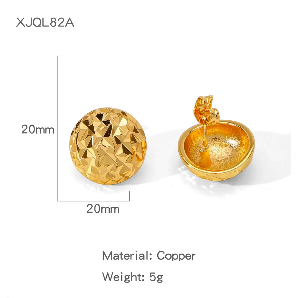 Wholesale Geometric Lines Design Copper Electroplated Women's Earrings - Image 15