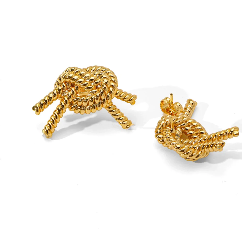Wholesale Geometric Lines Design Copper Electroplated Women's Earrings - Image 5