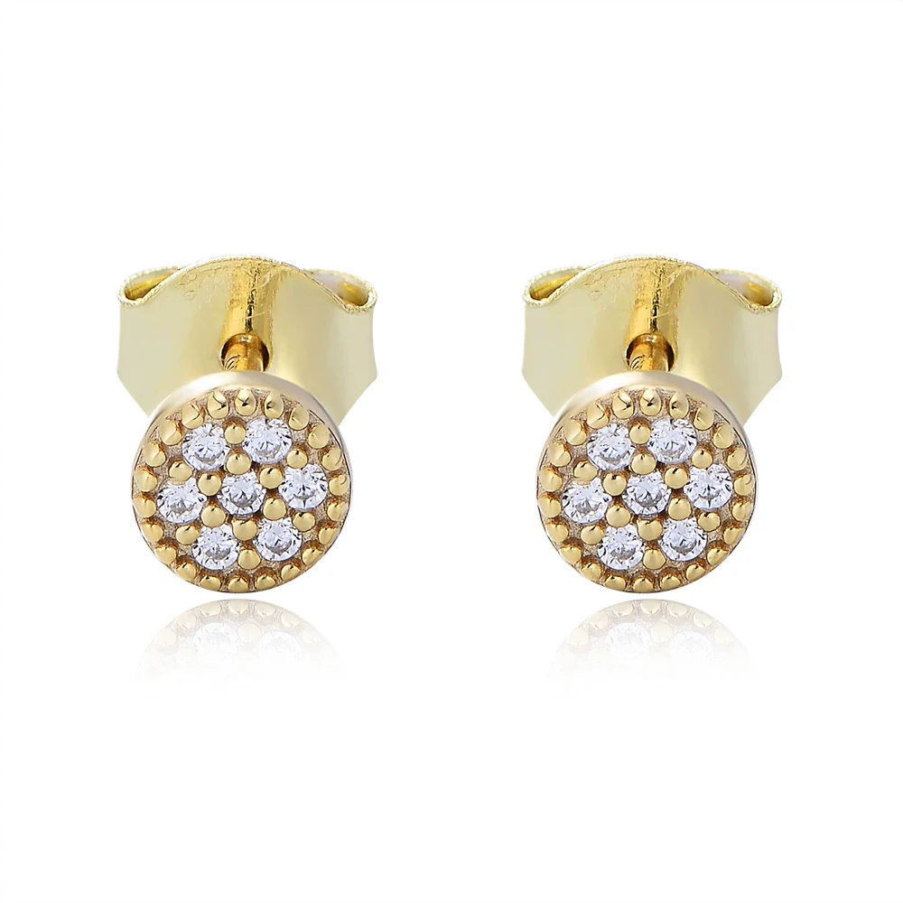 Wholesale Geometric S925 Sterling Silver Zircon Earrings Set With Precious Stones For Women - Image 5