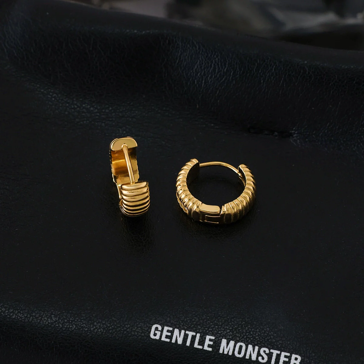 Wholesale Geometric Stainless Steel 18K Gold Electroplated Rhinestone Earrings For Women Casual Style - Image 4
