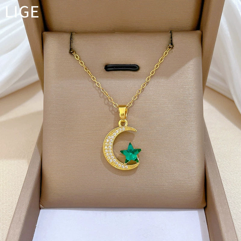 Wholesale Geometric Stainless Steel And Copper Cartoon Minimalist Unisex Necklace
