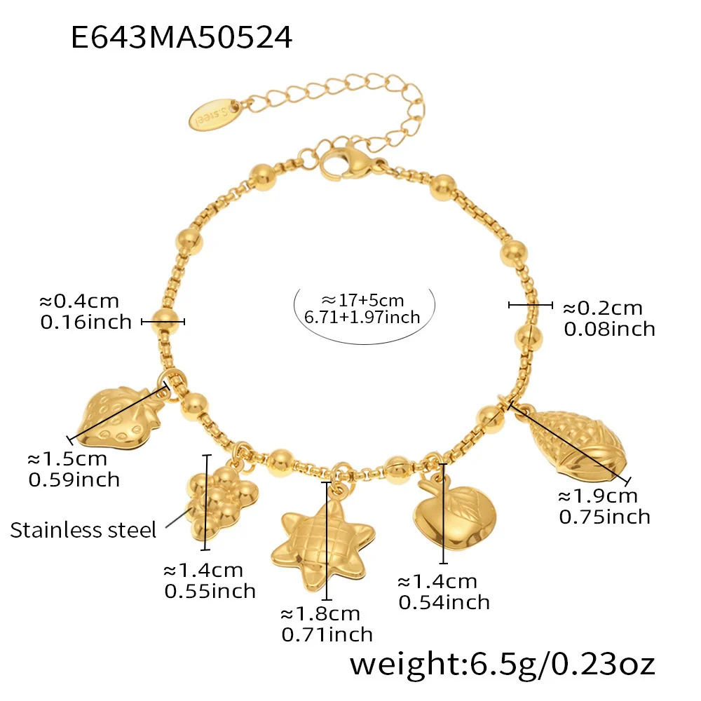 Wholesale Geometric Stainless Steel Electroplated 18K Real Gold 5A Zircon Diy Bracelet Anklet Jewelry For Women - Image 10