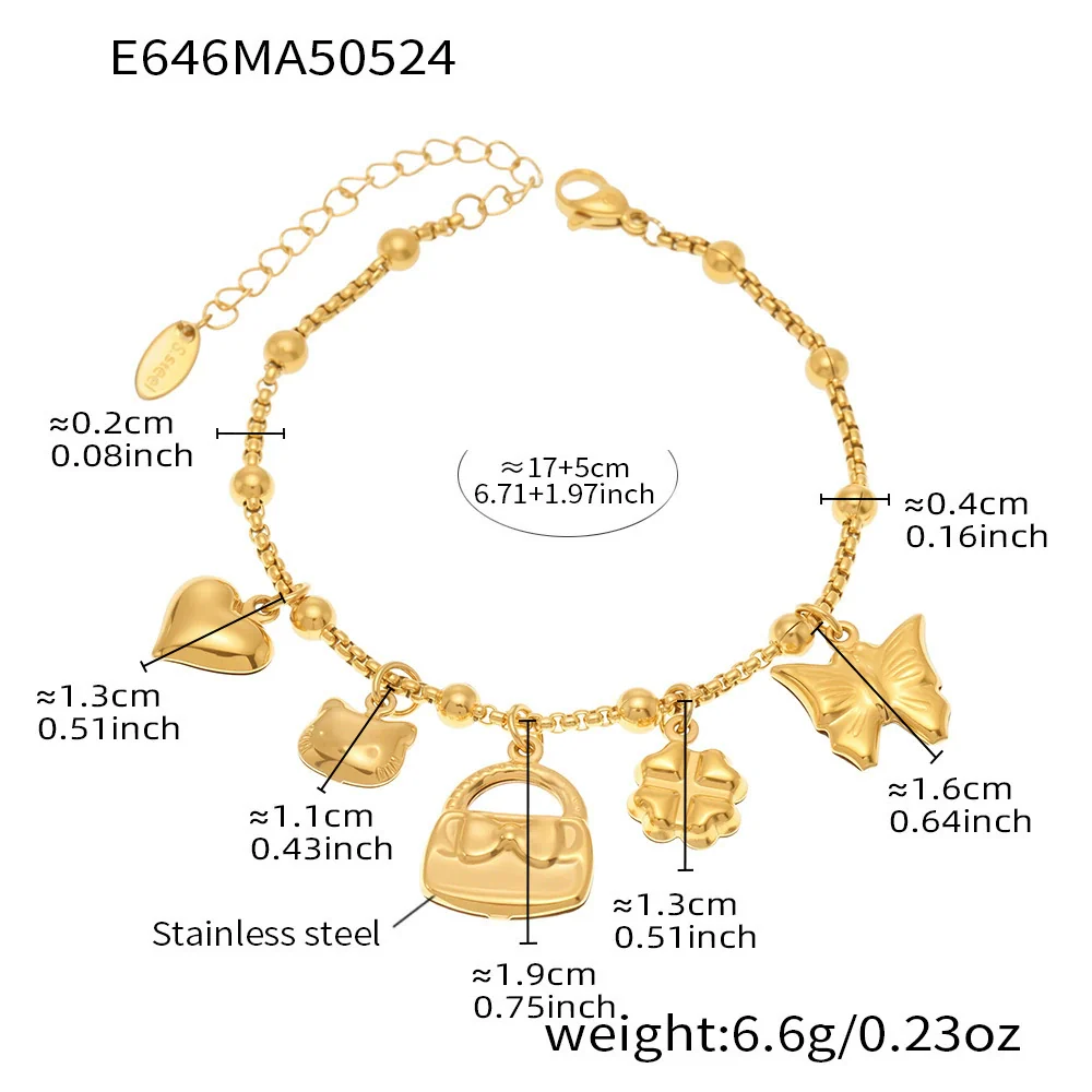 Wholesale Geometric Stainless Steel Electroplated 18K Real Gold 5A Zircon Diy Bracelet Anklet Jewelry For Women - Image 13