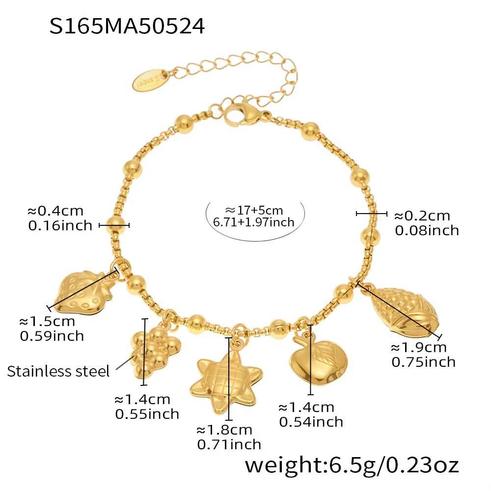 Wholesale Geometric Stainless Steel Electroplated 18K Real Gold 5A Zircon Diy Bracelet Anklet Jewelry For Women - Image 25