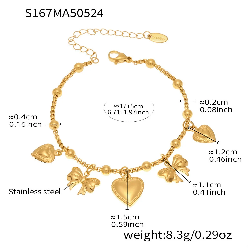Wholesale Geometric Stainless Steel Electroplated 18K Real Gold 5A Zircon Diy Bracelet Anklet Jewelry For Women - Image 27