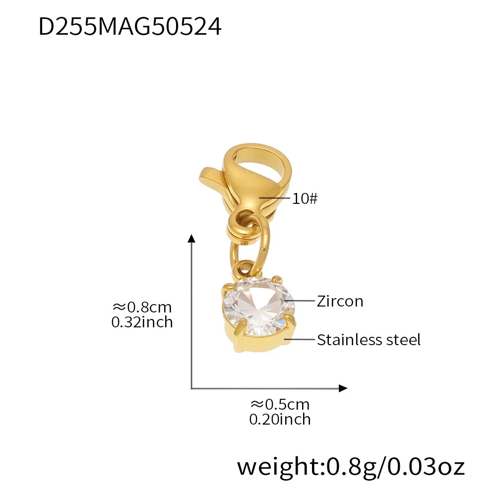 Wholesale Geometric Stainless Steel Electroplated 18K Real Gold 5A Zircon Diy Bracelet Anklet Jewelry For Women - Image 40